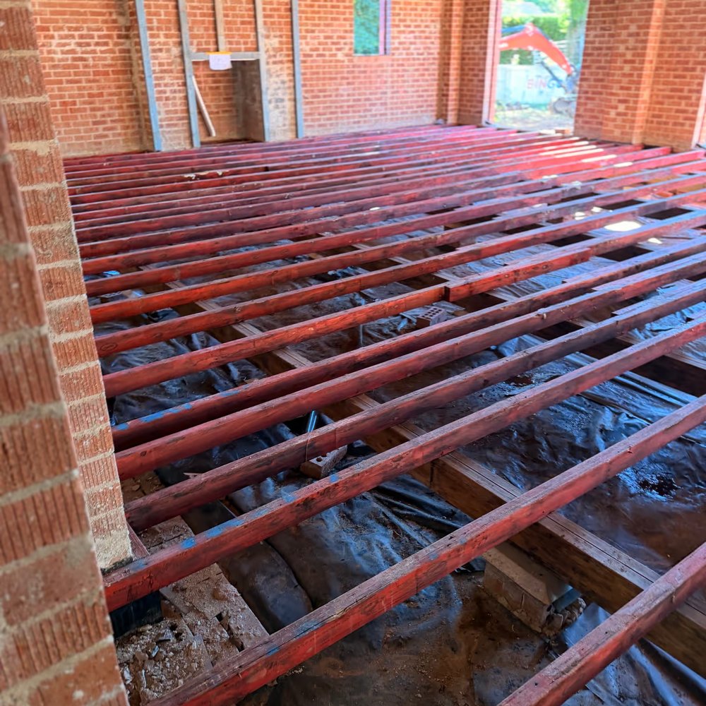 Mould on subfloor timber beams